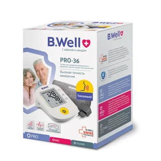 فشارسنج دیجیتال بازویی بی ول مدل PRO-36 با قابلیت سخنگوی صوتی، تشخیص آریتمی، مناسب بازو 22 102693302